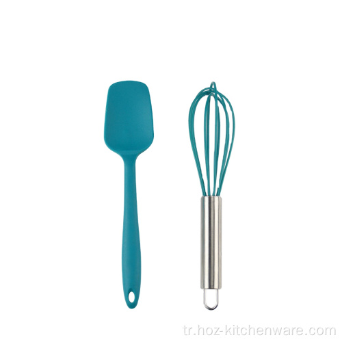 2 parçalı silikon çırpma ve spatula seti